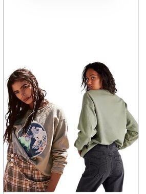 FREE PEOPLE x TRICIA FIX Earth Day Sweatshirt